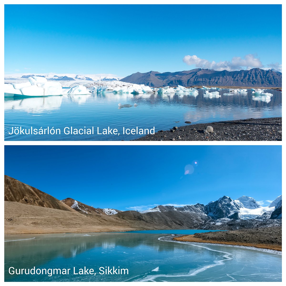 Icelands landscapes are similar to those found in Sikkim